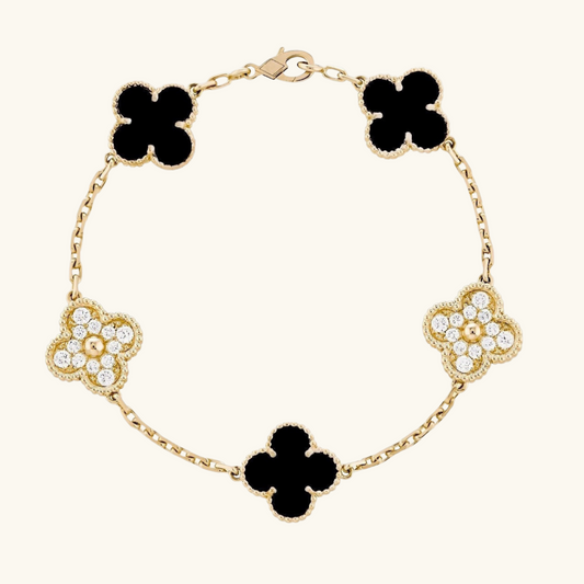CLOVER | Golden Black Bracelet Prestige